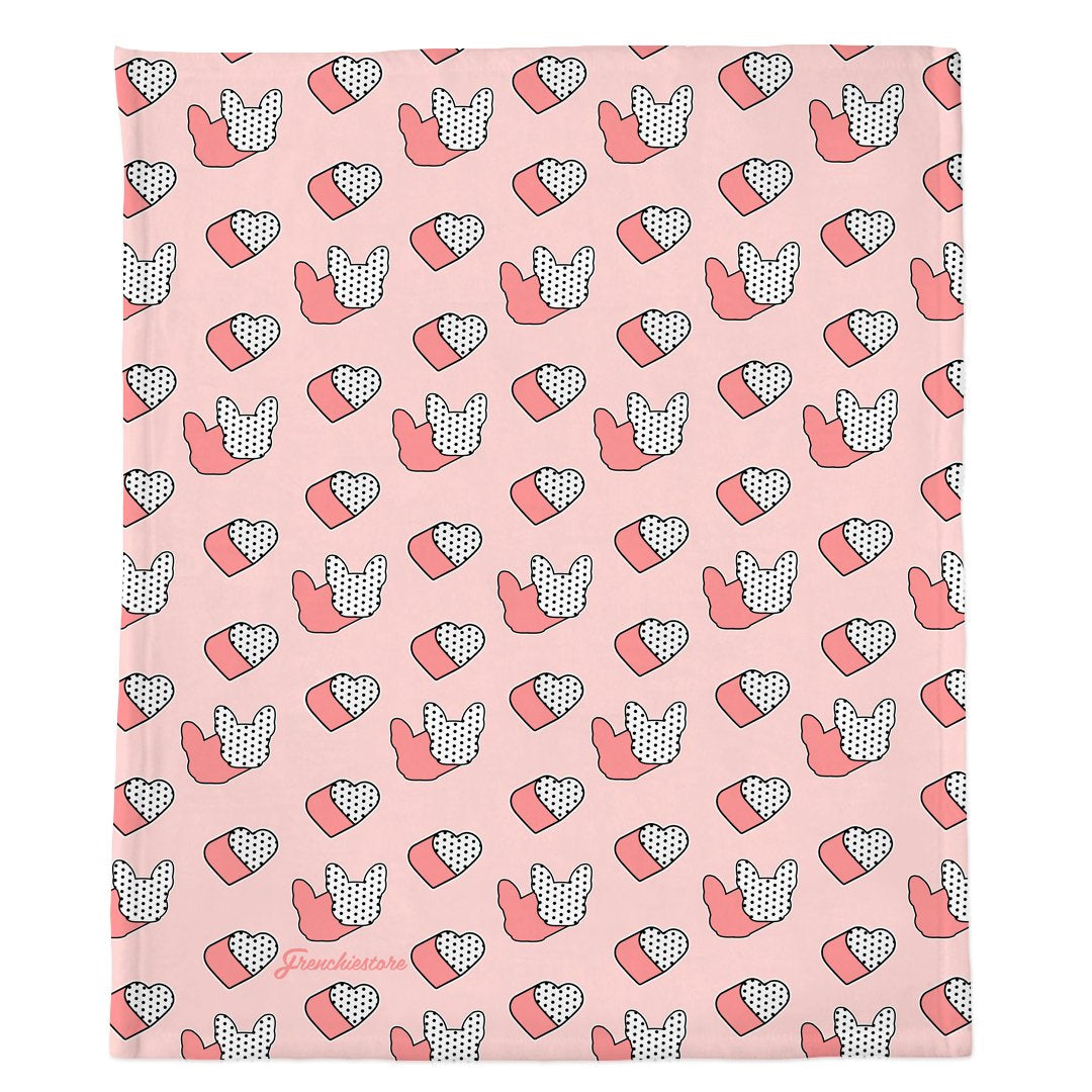 Frenchie Blanket | Frenchiestore | I Heart Frenchie, Frenchie Dog, French Bulldog pet products