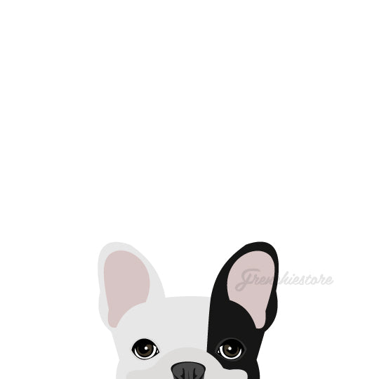 Frenchie Sticker | Frenchiestore |  Black R Pied French Bulldog Car Decal, Frenchie Dog, French Bulldog pet products