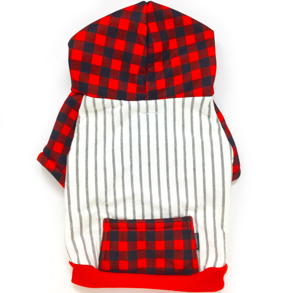 Frenchiestore Organic Dog hoodie | Buffalo Plaid, Frenchie Dog, French Bulldog pet products