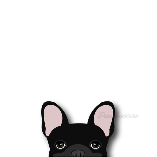 Frenchie Sticker | Frenchiestore |  Black French Bulldog Car Decal, Frenchie Dog, French Bulldog pet products