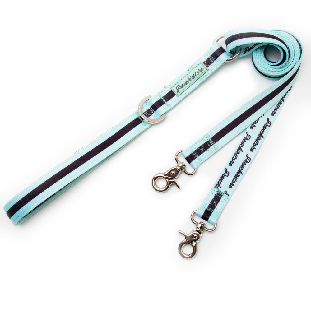 Frenchiestore Dual Dog Leash | Mint Varsity, Frenchie Dog, French Bulldog pet products