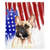 Patriotic French Bulldog Blanket | American dog in Watercolors, Frenchie Dog, French Bulldog pet products